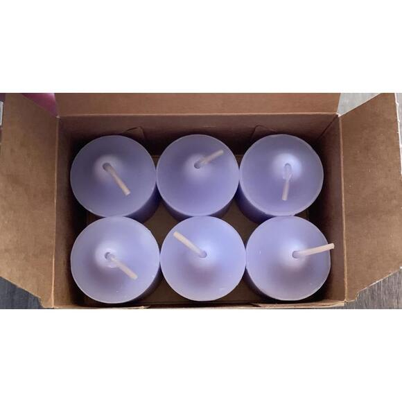 Partylite Votive Candle V06674 Wild Lavender Six Pack New In Box - Picture 1 of 3